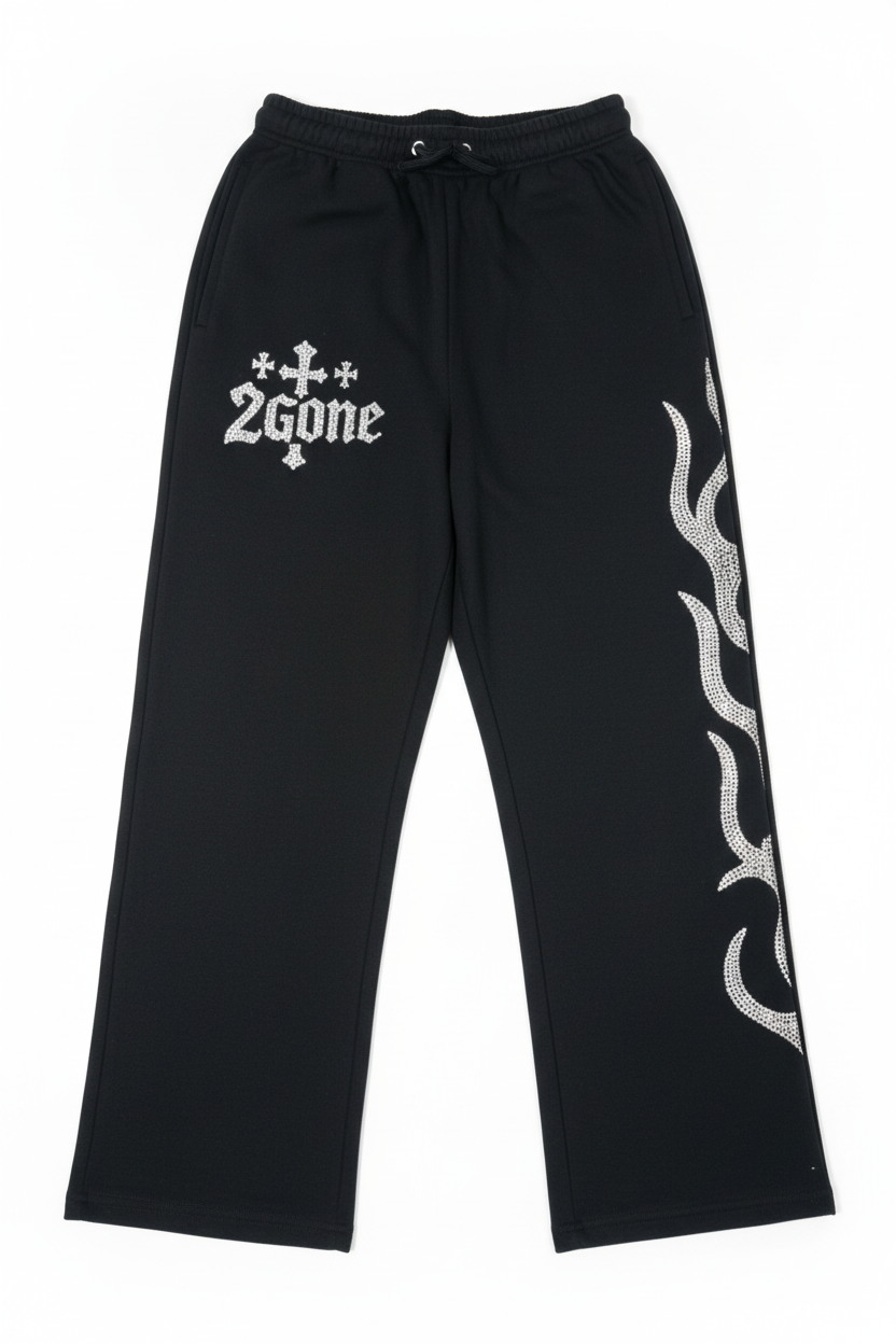 2Gone Rhinestone Sweatpants